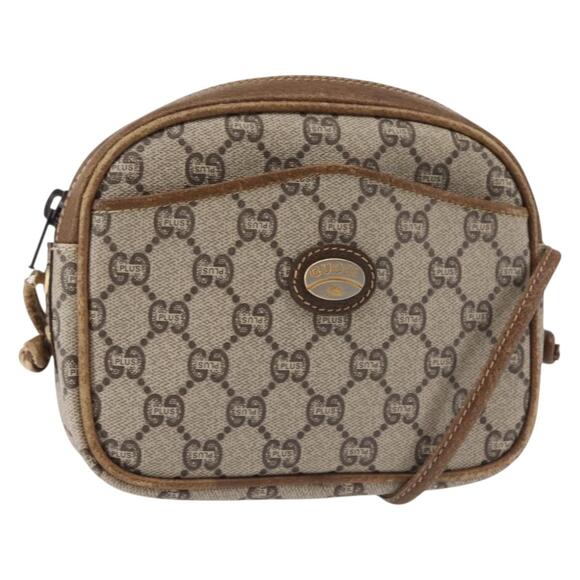 GUCCI GG Plus Supreme Shoulder Bag Pvc Leather Beige Gold - Picture 1 of 12